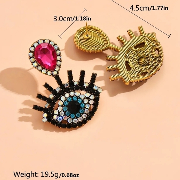 Eye Drop Earrings - Picture 2 of 2